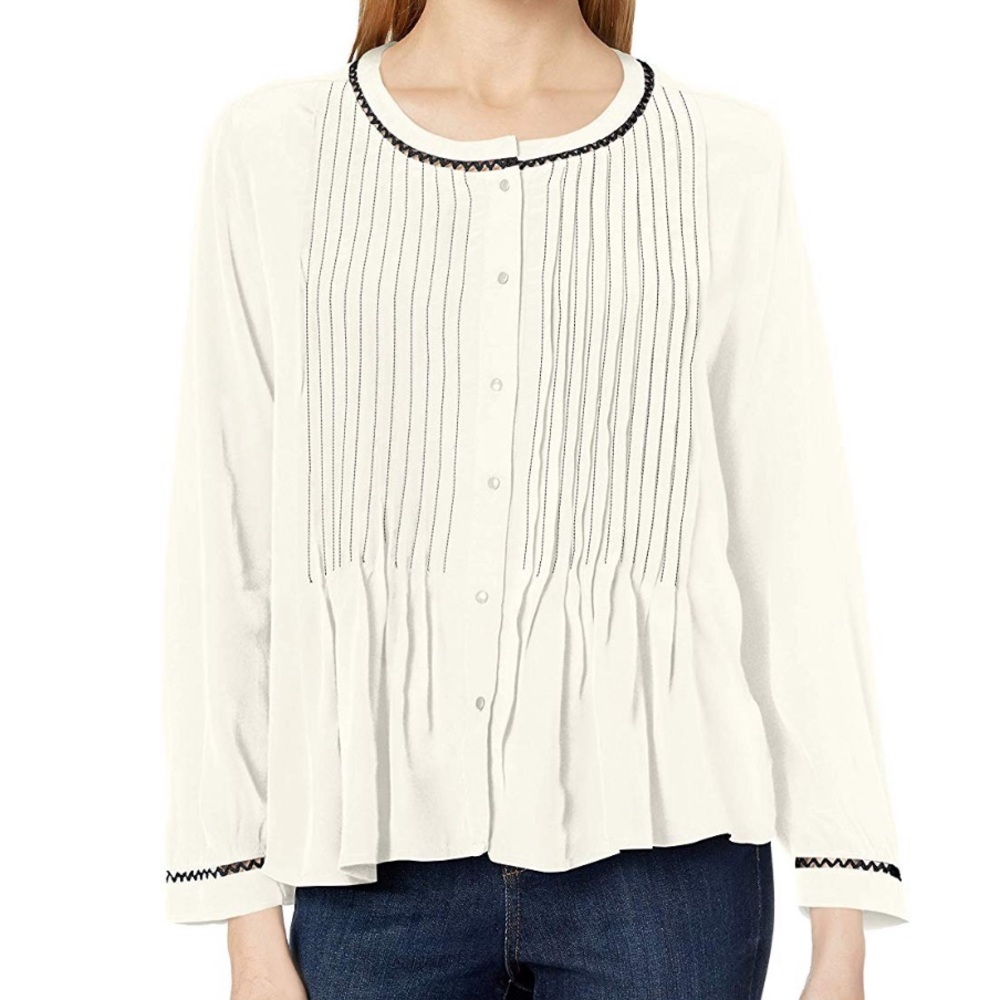 Velvet by Graham and Spencer Pintuck Blouse